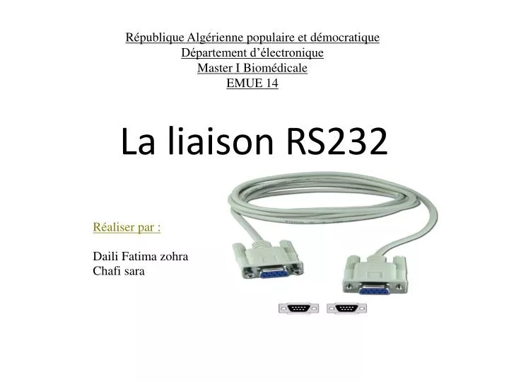 la liaison rs232