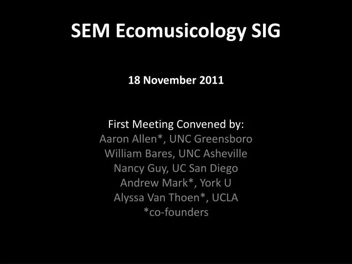 sem ecomusicology sig