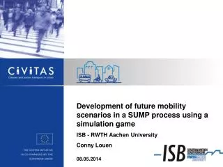 Development of future mobility scenarios in a SUMP process using a simulation game