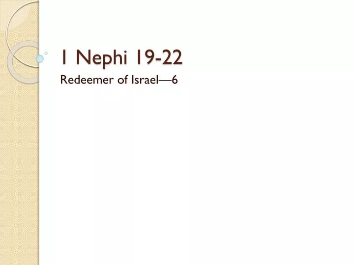 1 nephi 19 22