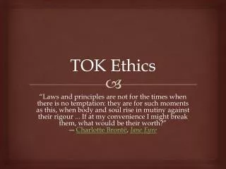 TOK Ethics
