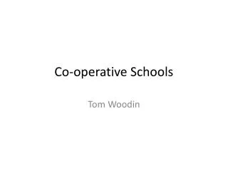 Co-operative Schools