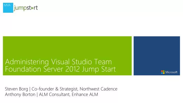 administering visual studio team foundation server 2012 jump start