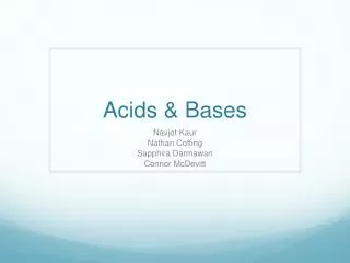 acids bases