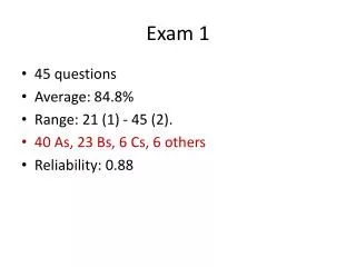 Exam 1