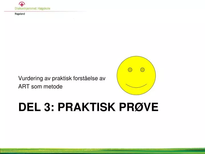 del 3 praktisk pr ve