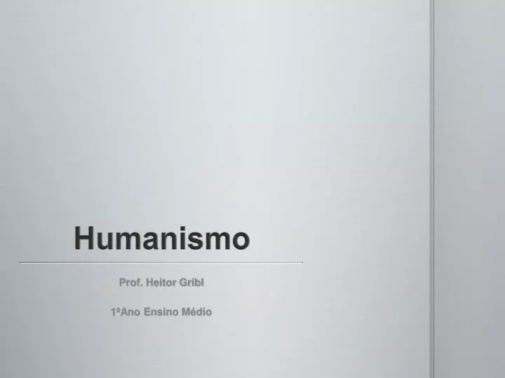 humanismo