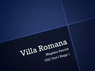 Villa Romana