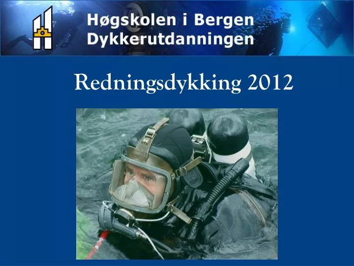 redningsdykking 2012