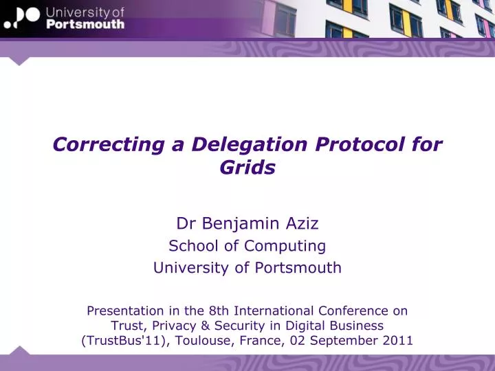 correcting a delegation protocol for grids