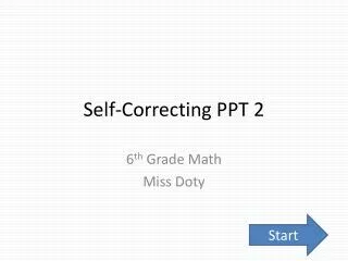 Self-Correcting PPT 2