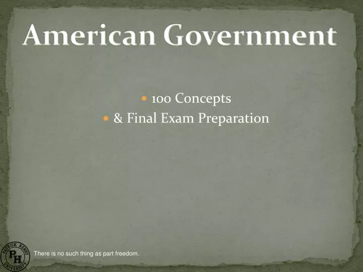 100 concepts final exam preparation