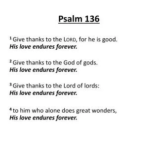 Psalm 136