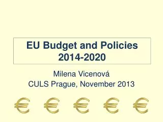 EU Budget and Policies 2014-2020