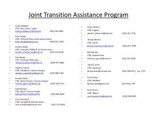 Joint Transition Assistance Program