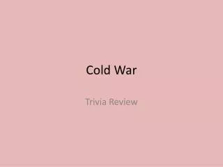 Cold War