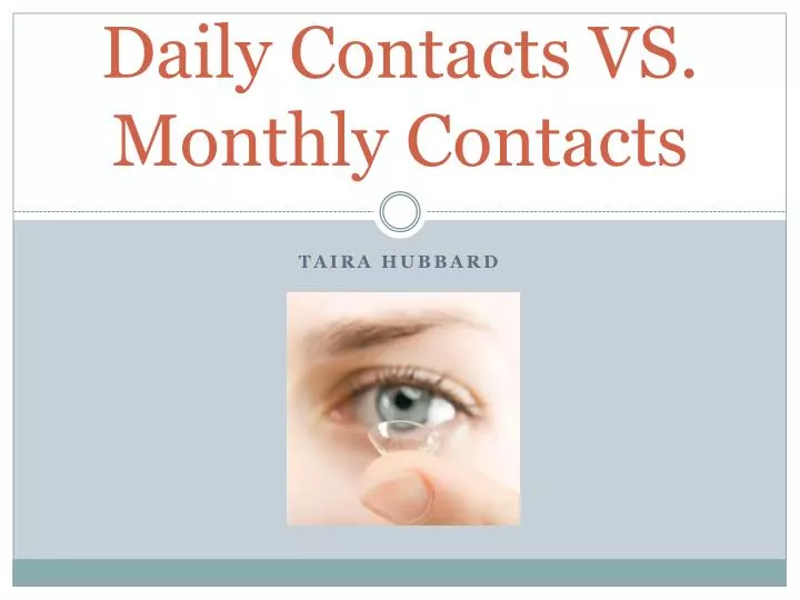 daily contacts vs monthly contacts