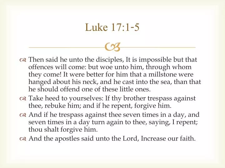 luke 17 1 5