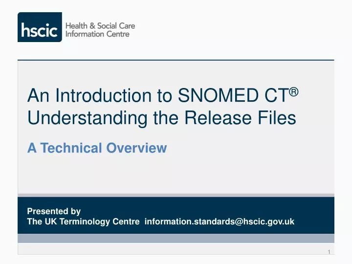 an introduction to snomed ct understanding the release files
