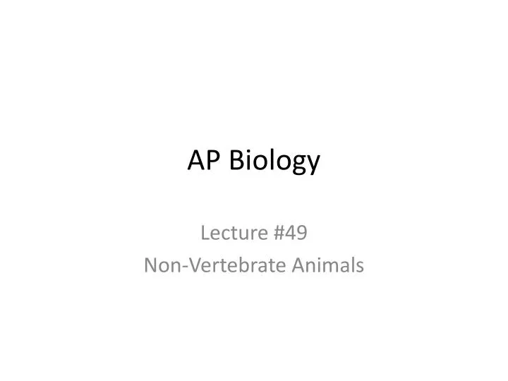 ap biology