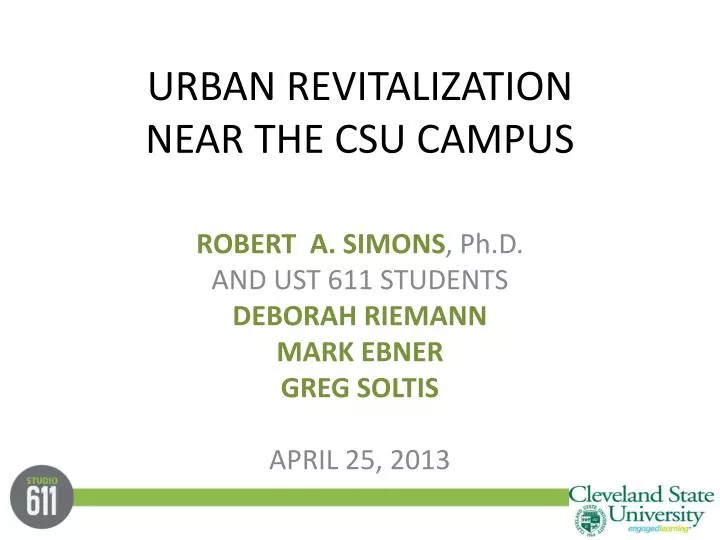 urban revitalization near the csu campus