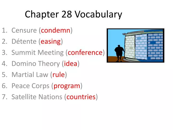 chapter 28 vocabulary