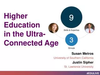 Higher Education in the Ultra -Connected Age