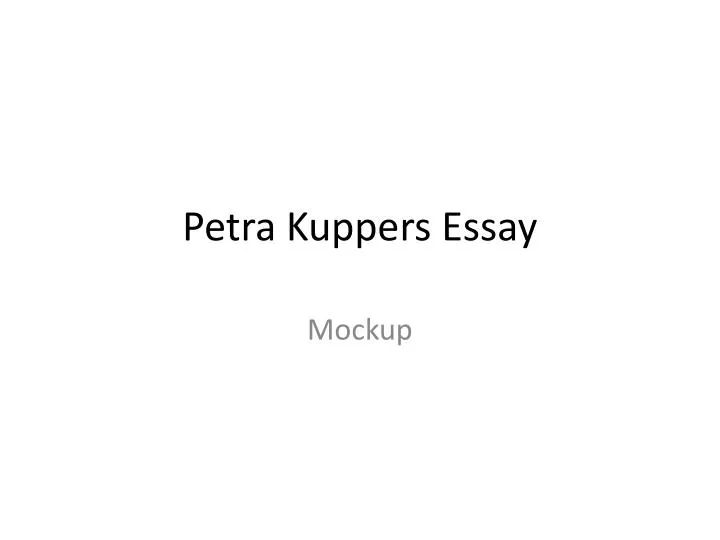 petra kuppers essay