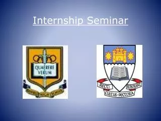 Internship Seminar