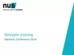 Delegate training - slide 1