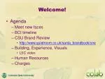 Enhancing the CSU Brand: Agenda and Key Discussion Points - slide 1