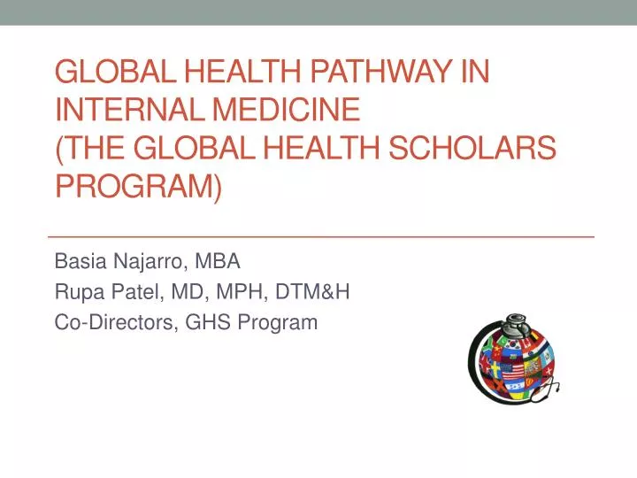 global health pathway in internal medicine the global health scholars program