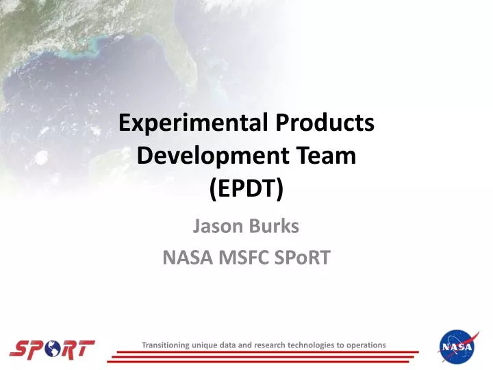 experimental products development team epdt