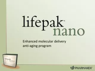 Enhanced molecular delivery anti-aging program