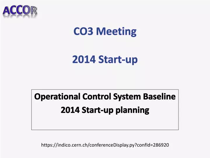 co3 meeting 2014 start up