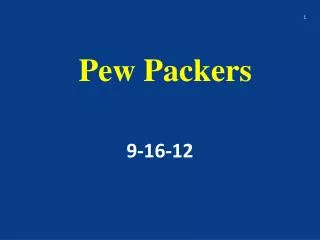 Pew Packers