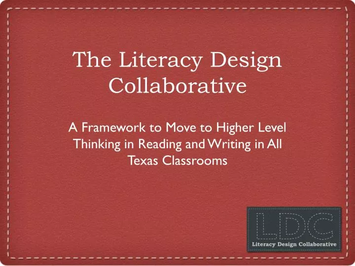 the literacy design collaborative