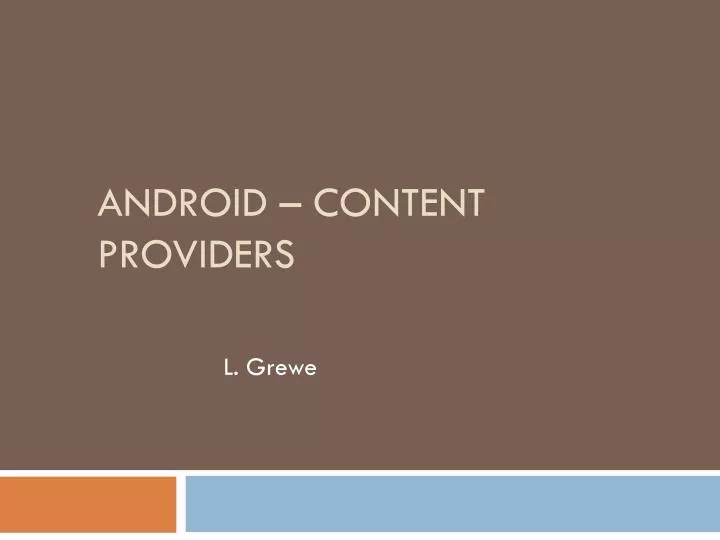 android content providers