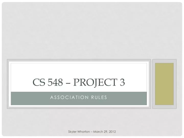 cs 548 project 3