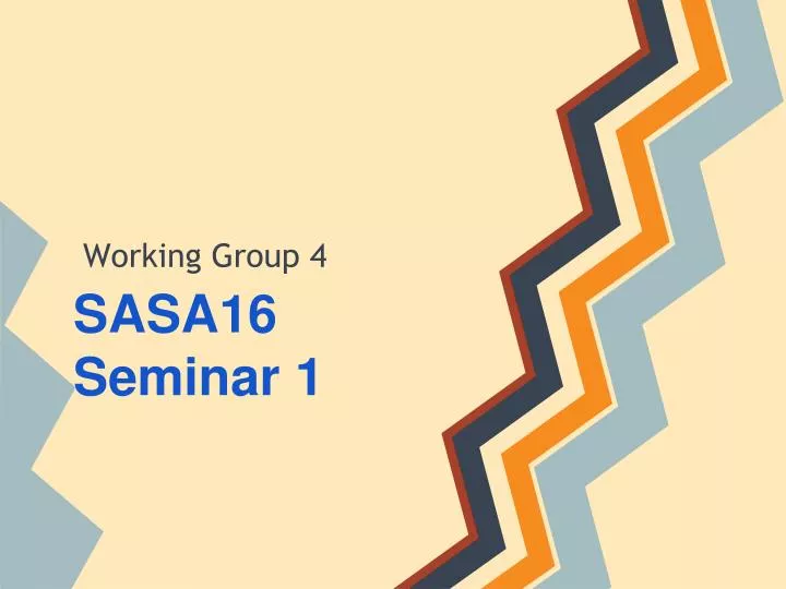 sasa16 seminar 1