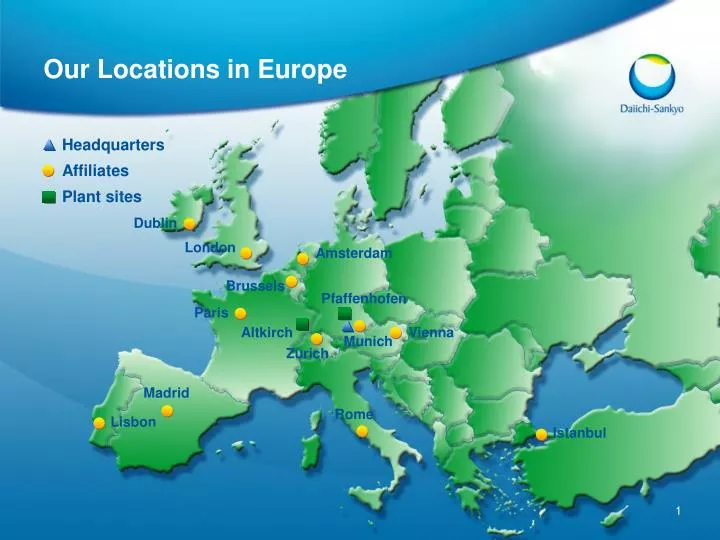 our locations in europe