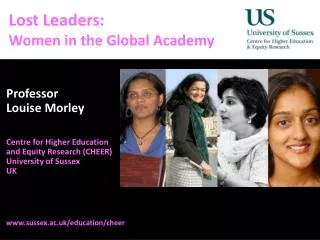Lost Leaders: Women in the Global Academy