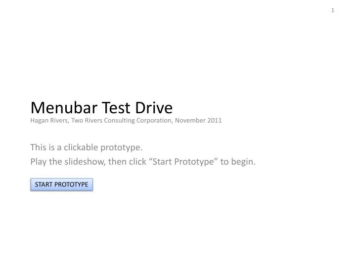 menubar test drive