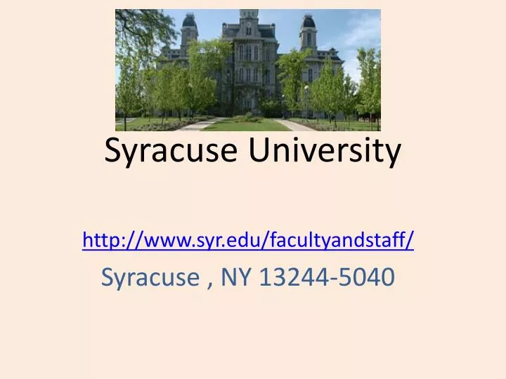 syracuse university