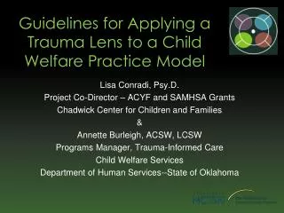 Guidelines for Applying a Trauma Lens to a Child Welfare Practice Model