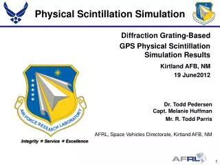 Physical Scintillation Simulation