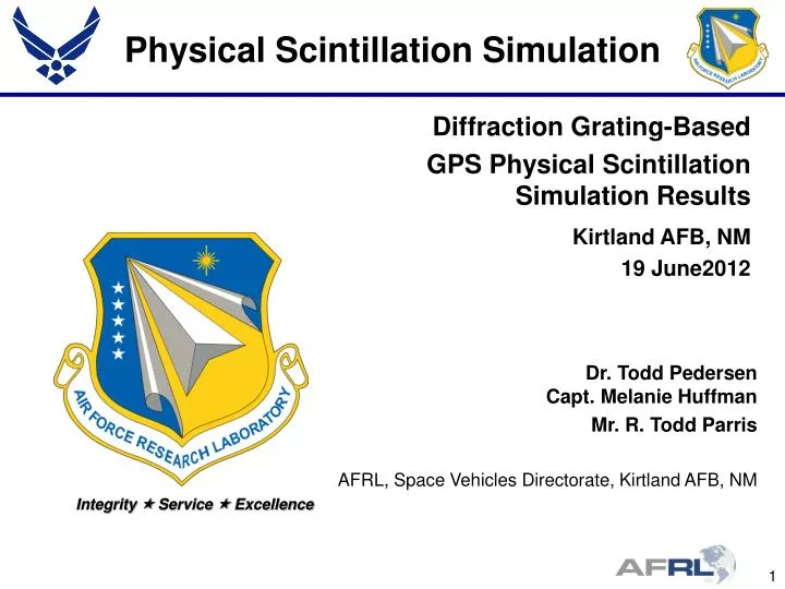 physical scintillation simulation