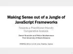Making Sense out of a Jungle of JavaScript Frameworks - slide 1