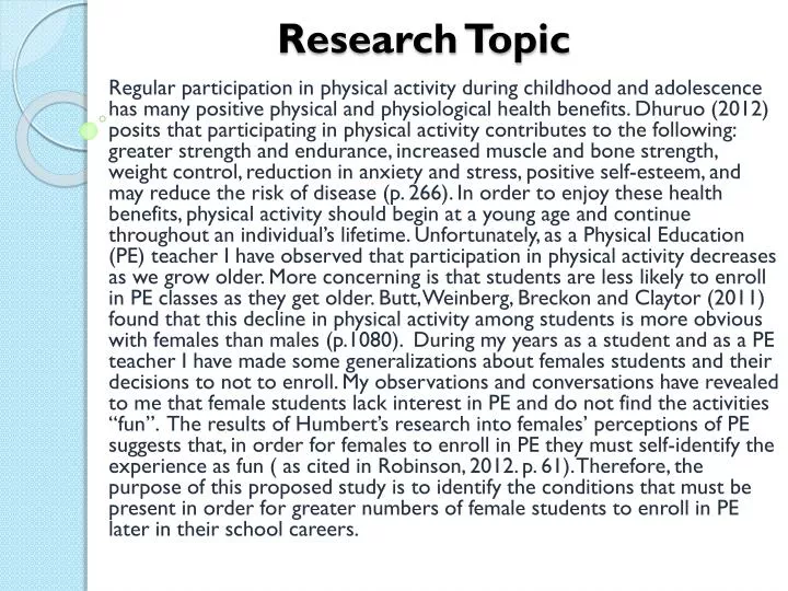 research topic