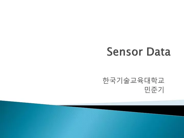 sensor data